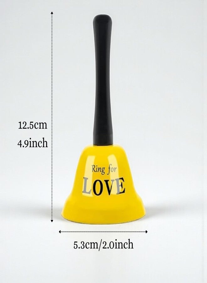 أسينشين خاتم جرس يدوي للحب، خاتم جرس معدني للحب، هدية للحبيبة أو الحبيب أو الزوج أو الزوجة، هدية رومانسية لعيد الحب، هدية طريفة ومبتكرة، دعامة للعبة (ألوان عشوائية) - Image 5